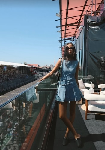 El 'look' de Victoria Federica para ver la Fórmula 1 (Instagram)