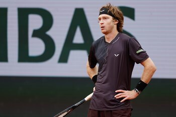 La reacción de Andrey Rublev