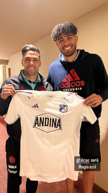 Radamel Falcao y Álvaro Montero.