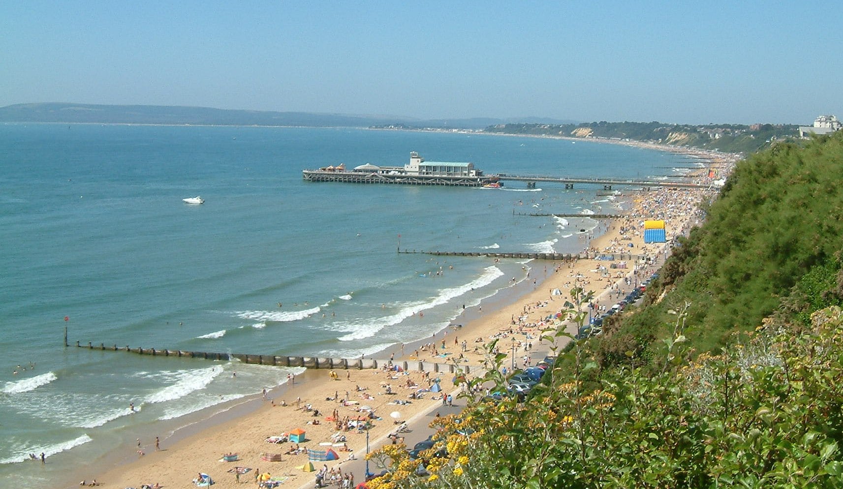 Poole Bay en Bournemouth, Ingloaterra (Wikimedia Commons)