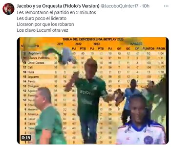 El Cali baila en la zona del descenso - crédito redes sociales