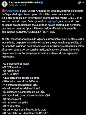 Las fuerzas de seguridad actuaron