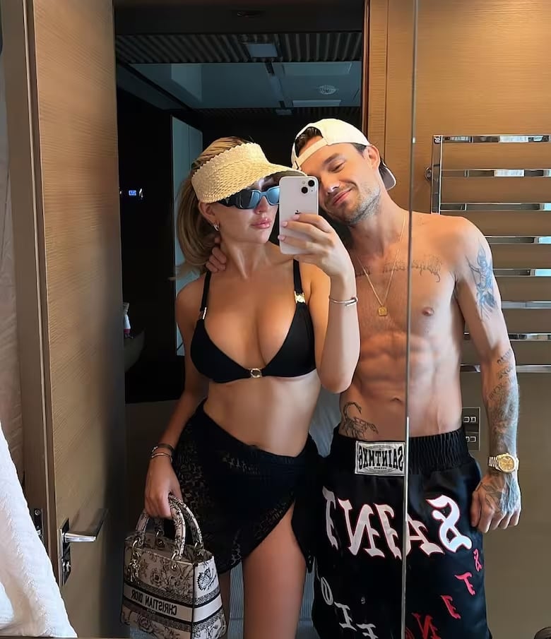 Hasta los últimos años de su vida, Liam estuvo en pareja con Kate Cassidy, quien lo acompañó por un par de días en Argentina (Instagram)