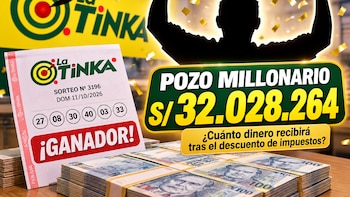 La Tinka: ¿cuánto dinero recibirá el ganador de los S/ 32 millones del Pozo Millonario tras el descuento de impuestos?