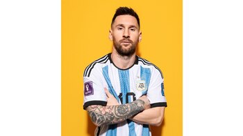 Lionel Messi posó para el