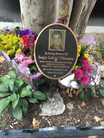 El memorial de Sergio ubicado