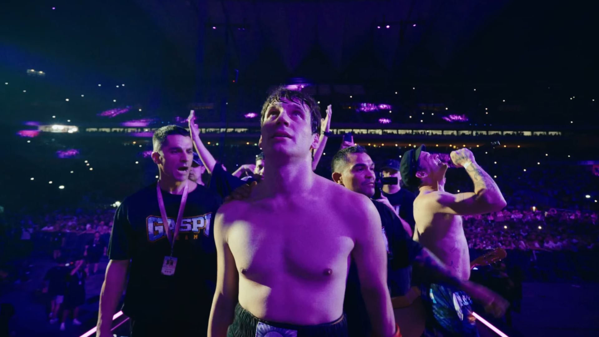Gaspi antes de entrar al ring de la Velada del Año (Gaspi)
