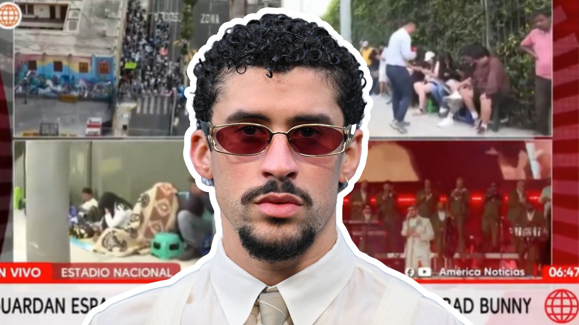 Bad Bunny brinda su concierto en Lima este viernes 16 de enero. Infobae Perú/ América TV