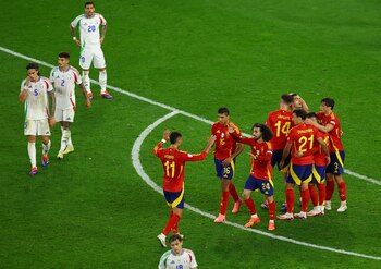 La selección española en el