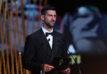 Djokovic en la gala del