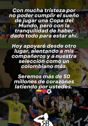 El mensaje de Rafael Santos Borré tras su no convocatoria al Mundial 2026 - crédito @rafaelsantosborre/Instagram