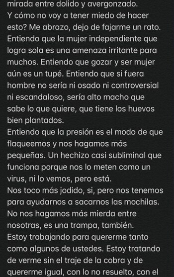 El posteo de Jimena (Foto: