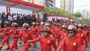 La Parada Militar buscará transmitir un mensaje de unidad nacional con la participación conjunta de las Fuerzas Armadas y el Cuerpo General de Bomberos - Créditos: Andina.