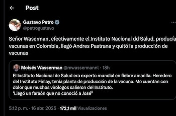 Gustavo Petro le lanzó al