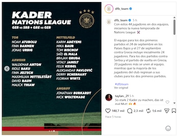 Los 44 elegidos de Klopp con la selección alemana