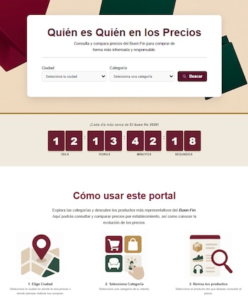 Plataforma "Quién es quién en los precios" edición Buen Fin