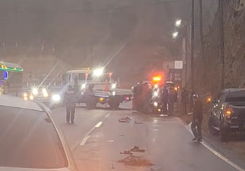 Las autoridades exhortaron a extremar precauciones al conducir por el aumento de accidentes viales durante las lluvias intensas en Guatemala y recordaron la importancia de rutas alternas y atención a las recomendaciones oficiales. (Foto cortesía PMT)