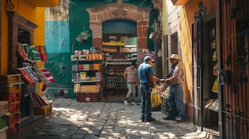 Comerciantes en un mercado de Guanajuato enfrentando inseguridad y extorsiones - (Imagen Ilustrativa Infobae)