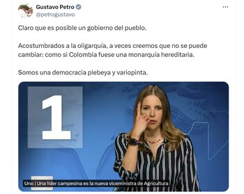 El presidente Gustavo Petro celebró los nuevos viceministerios de Agricultura