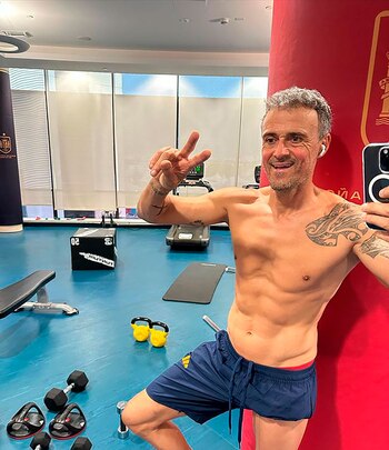 Luis Enrique disfruta su nueva