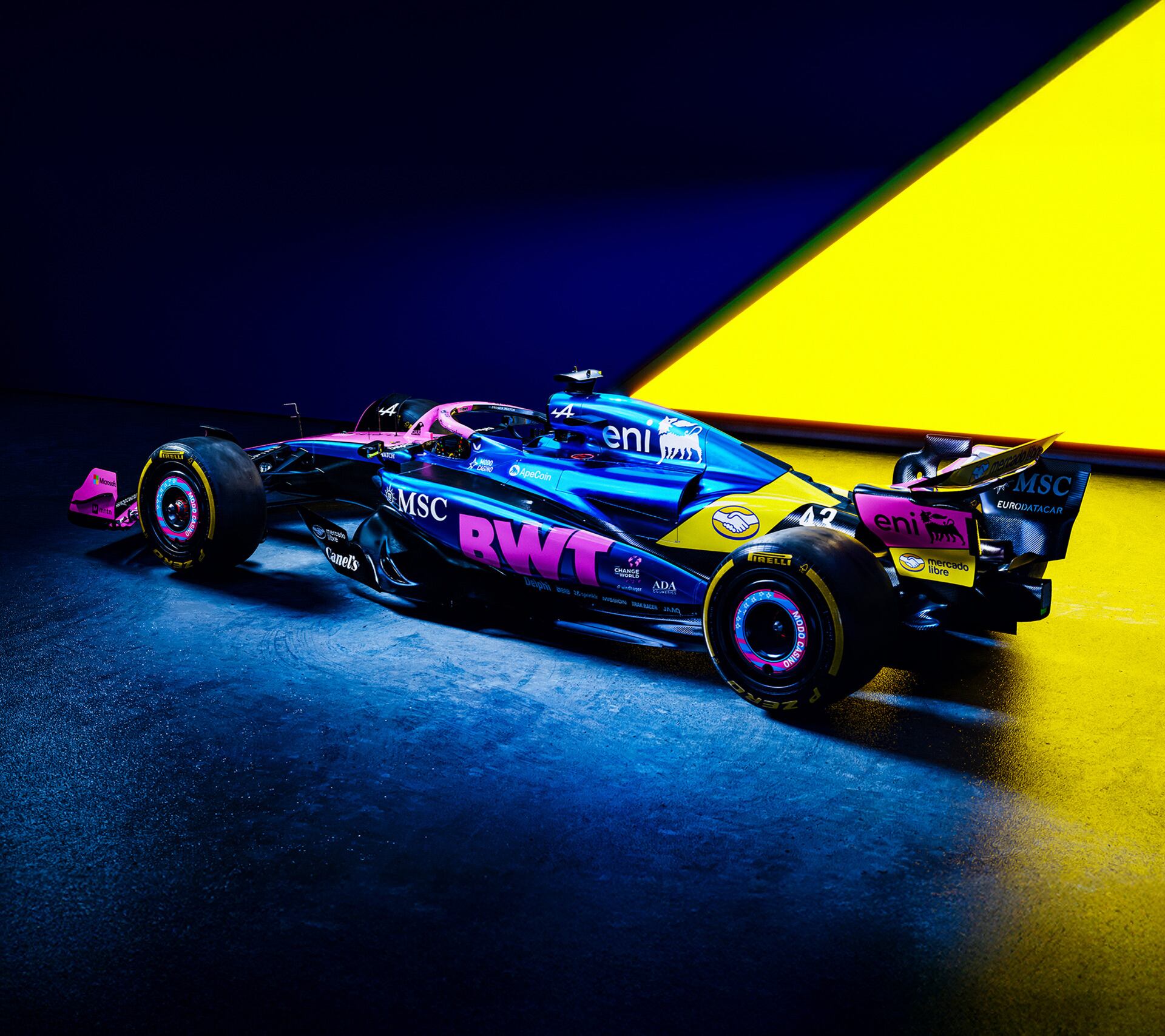 Así lucirá el Alpine A525 este fin de semana, en México y Brasil (@AlpineF1Team)