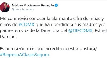 Lamenta el número de niños