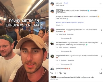 Cortés hizo la comparación de ambas experiencias, tanto en París como en Ciudad de México, y abrió el debate entre los usuarios en redes sociales - crédito @juan_dac/IG
