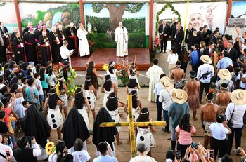Francisco visita la Casa Hogar "El Principito". (Vatican News)