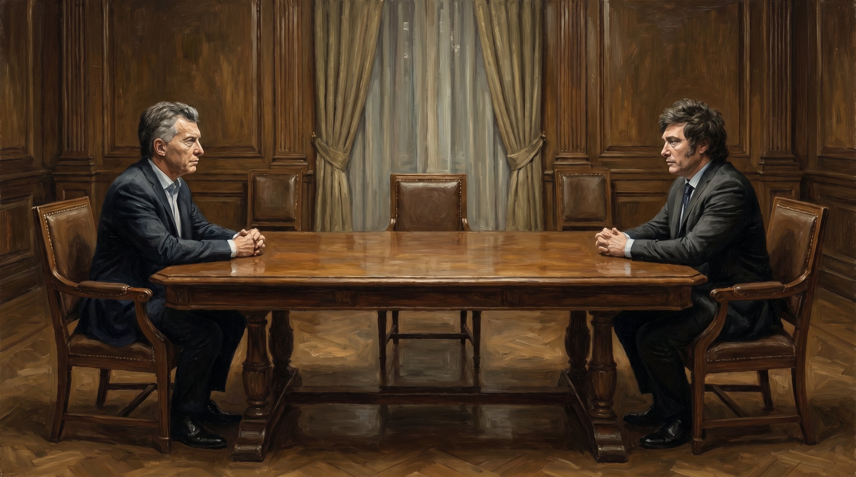Javier Milei y Mauricio Macri