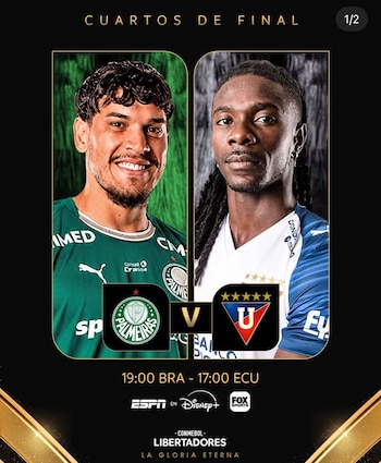 LDU visitará a Palmeiras en Sao Paulo como parte del partido de ida de los cuartos de final de la Copa Libertadores 2026.