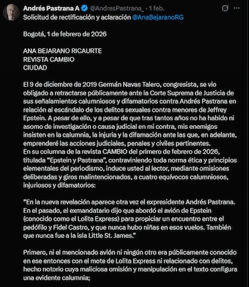 Pastrana aseguró que no existe