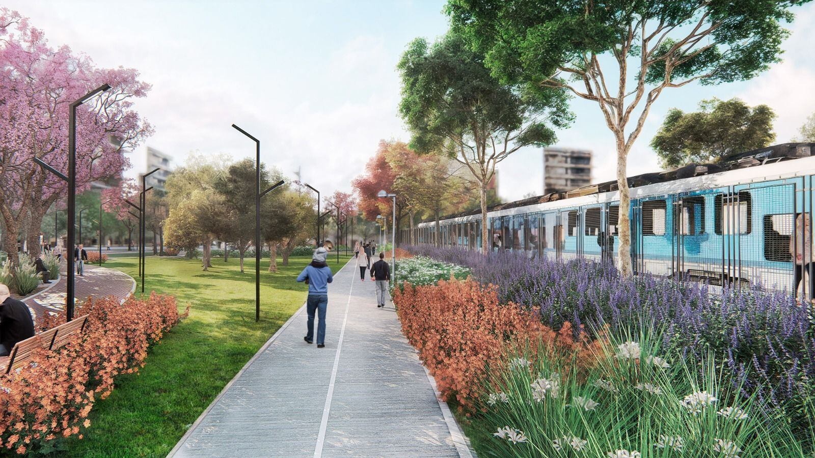 El diseño del parque en Villa Urquiza incluirá la plantación de nuevos árboles y mantendrá la vegetación y el arbolado histórico de la zona