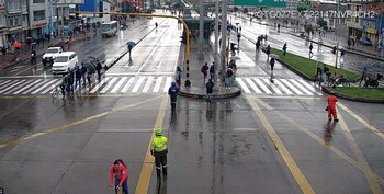 Bloqueos en la calle 26 - crédito Bogota Transito