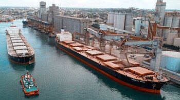 El puerto de Quequén es