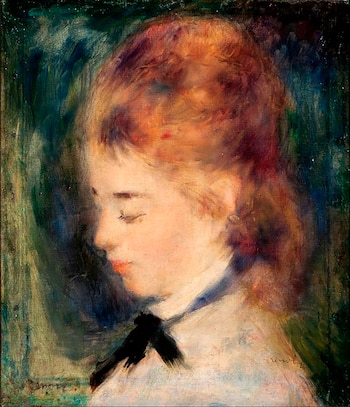 "Retrato de mujer", de Renoir,