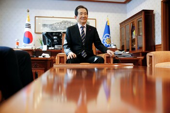 El primer ministro surcoreano, Chung