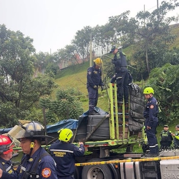 Un polizón falleció aplastado por rollos de varilla corrugada mientras viajaba oculto en un camión entre Barranquilla e Itagüí - crédito Alcaldía Itagüí