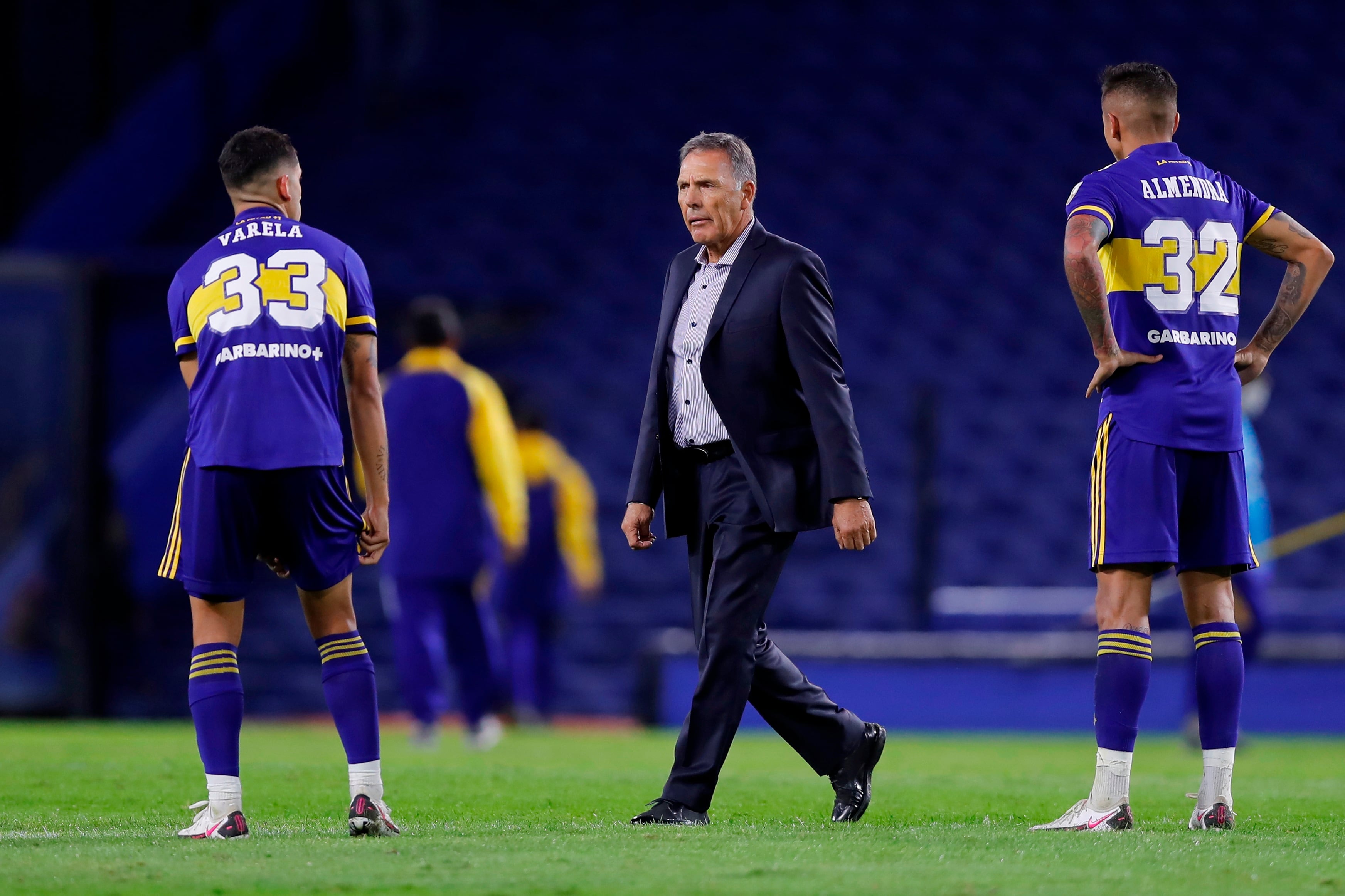 Russo volvió a jugar la Copa con Boca en 2020. Llegó hasta semifinales (Foto EFE/ Juan Ignacio Roncoroni)