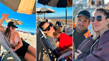 Jimena Barón en la playa