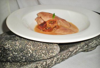 Pato preparado con la técnica