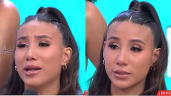 Samahara Lobatón se quiebra en