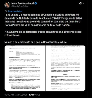 La máxima jurisdicción administrativa aceptó