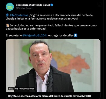 Secretario de salud se pronunció