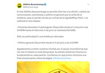 El club santandereano permitirá la