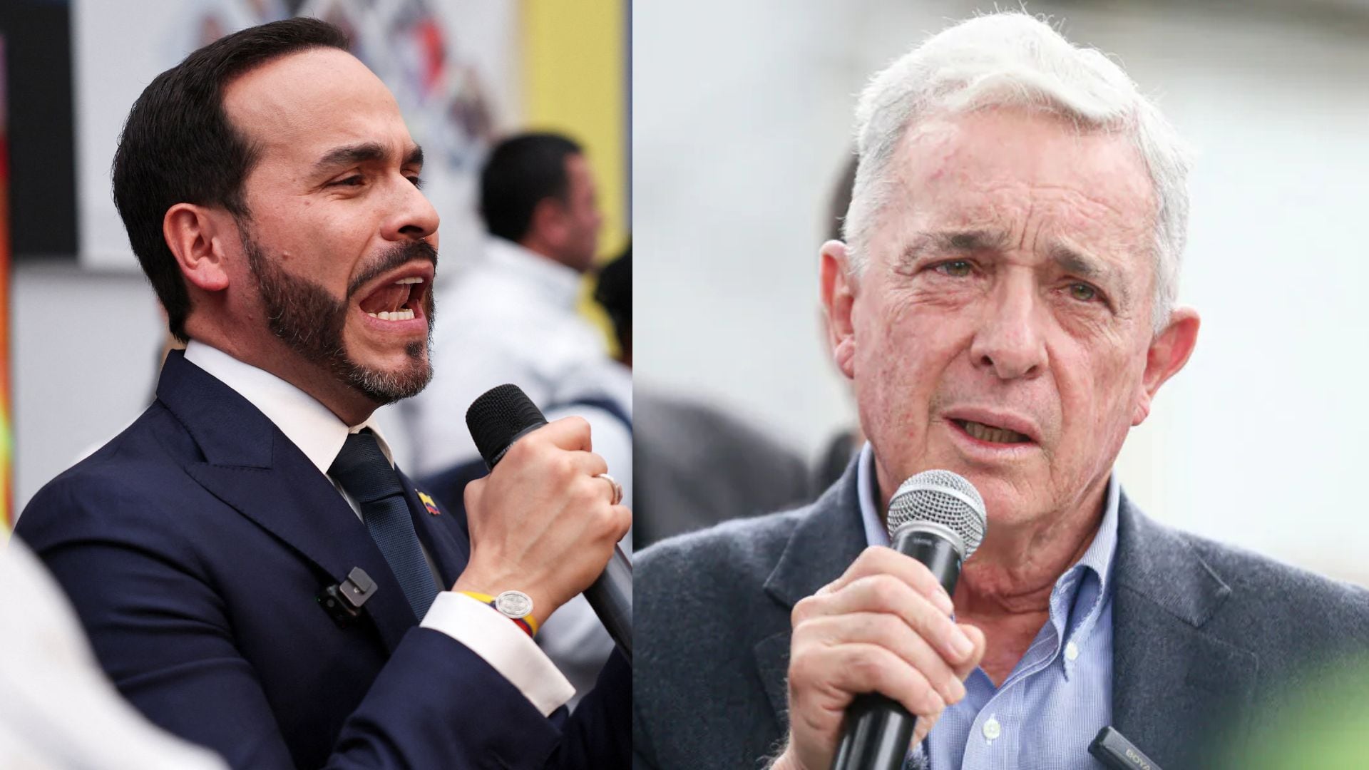 Abelardo de la Espriella y Álvaro Uribe rechazaron las declaraciones de Gustavo Petro - crédito Luisa González/REUTERS/Colprensa