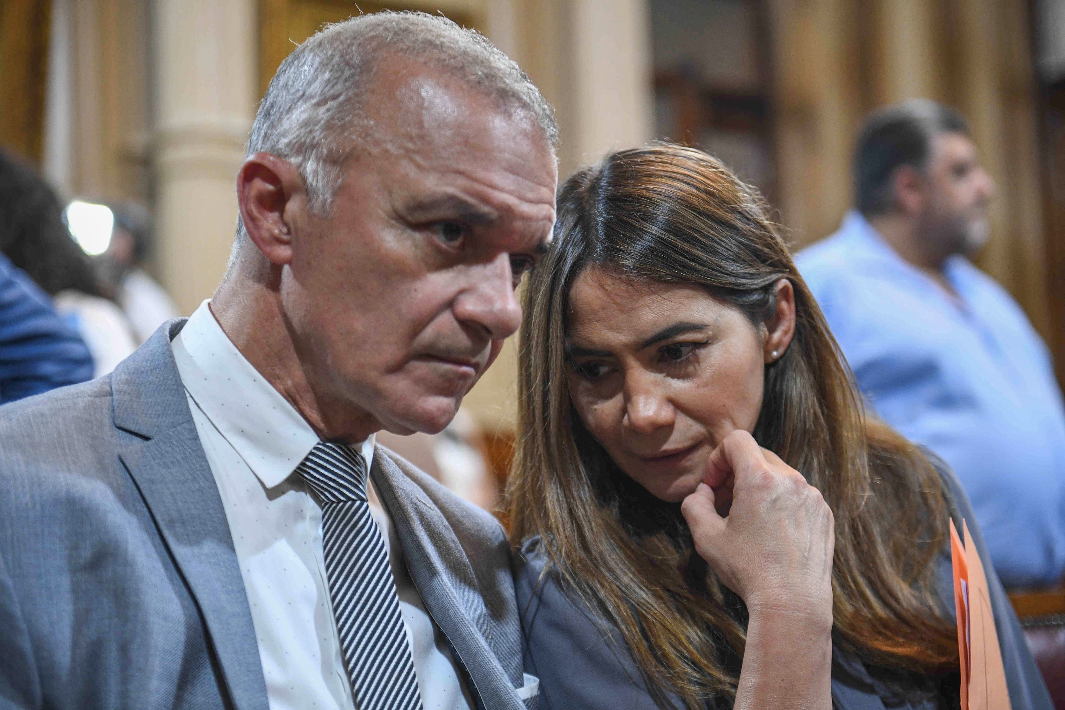 Los misioneros renovadores Carlos Arce y Sonia Rojas Decut (Prensa Senado)