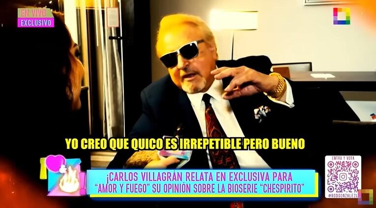 Carlos Villagrán rechaza su personaje en serie ‘Chespirito: Sin querer queriendo’: “Kiko es irrepetible”