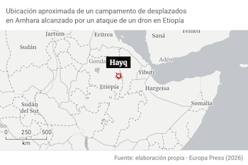 Etiopía.- Mueren cerca de 15 personas en un ataque con dron contra un campamento de desplazados en el norte de Etiopía.
Alrededor de 15 personas han muerto a causa de un ataque con dron perpetrado contra un campamento de desplazados en la provincia etíope de Ahmara, situada en el norte del país africano, sin que por ahora haya reivindicación de la autoría, en medio de las hostilidades entre el Ejército y milicias Fano en la zona desde 2023.
POLITICA AFRICA ETIOPÍA INTERNACIONAL