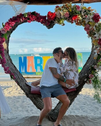 Mica Viciconte y Fabián Cubero,