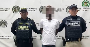 La Policía de Colombia indicó que Miguel Alberto Senford Ferreras salió de República Dominicana y permaneció oculto en Colombia con una identidad falsa - crédito Policía